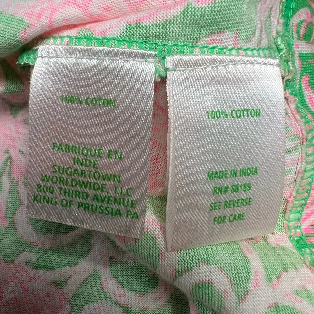 Lilly Pulitzer Pineapple Pink And Green Mercer Dress Size Large - Picture 10 of 11